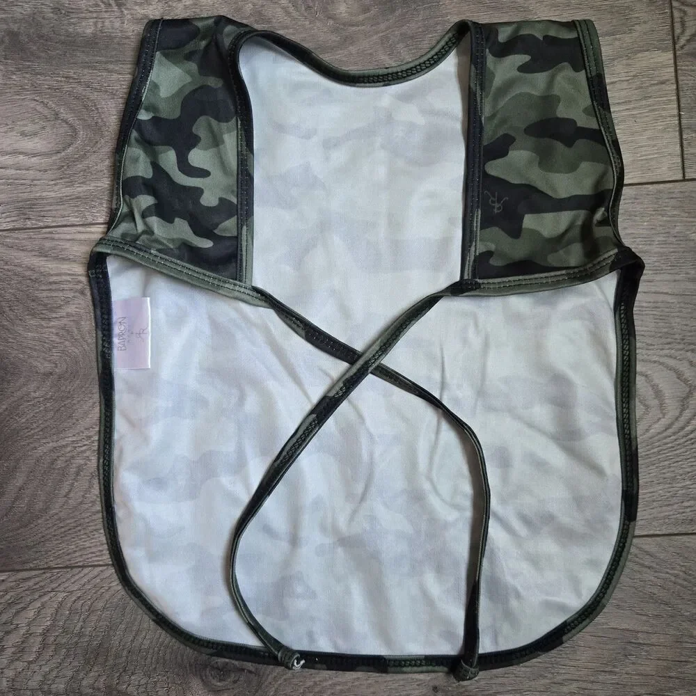 Ryan & Rose x BapronBaby Cutie Bapron Camo Toddler Bib Apron Green Camo 6m-3T
